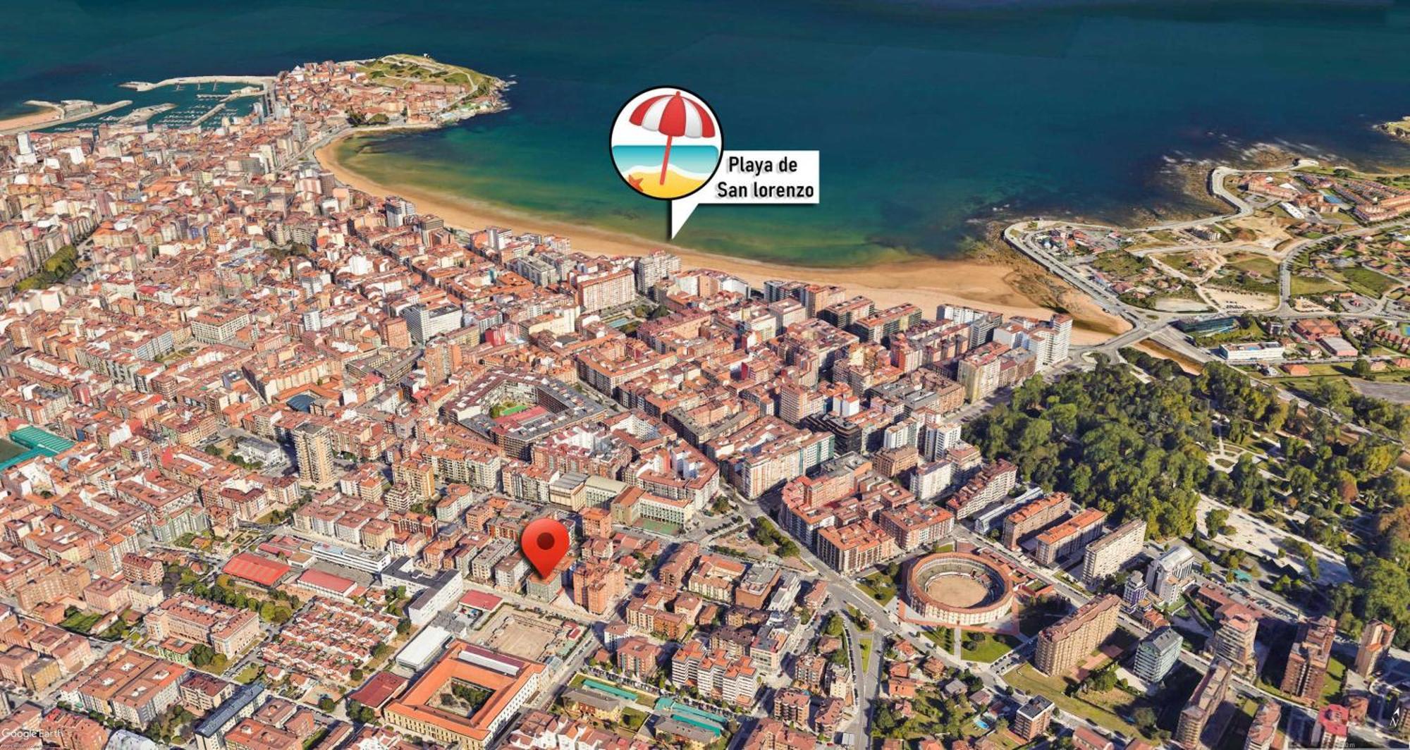 Espacio Moderno En Gijon Playa Εξωτερικό φωτογραφία